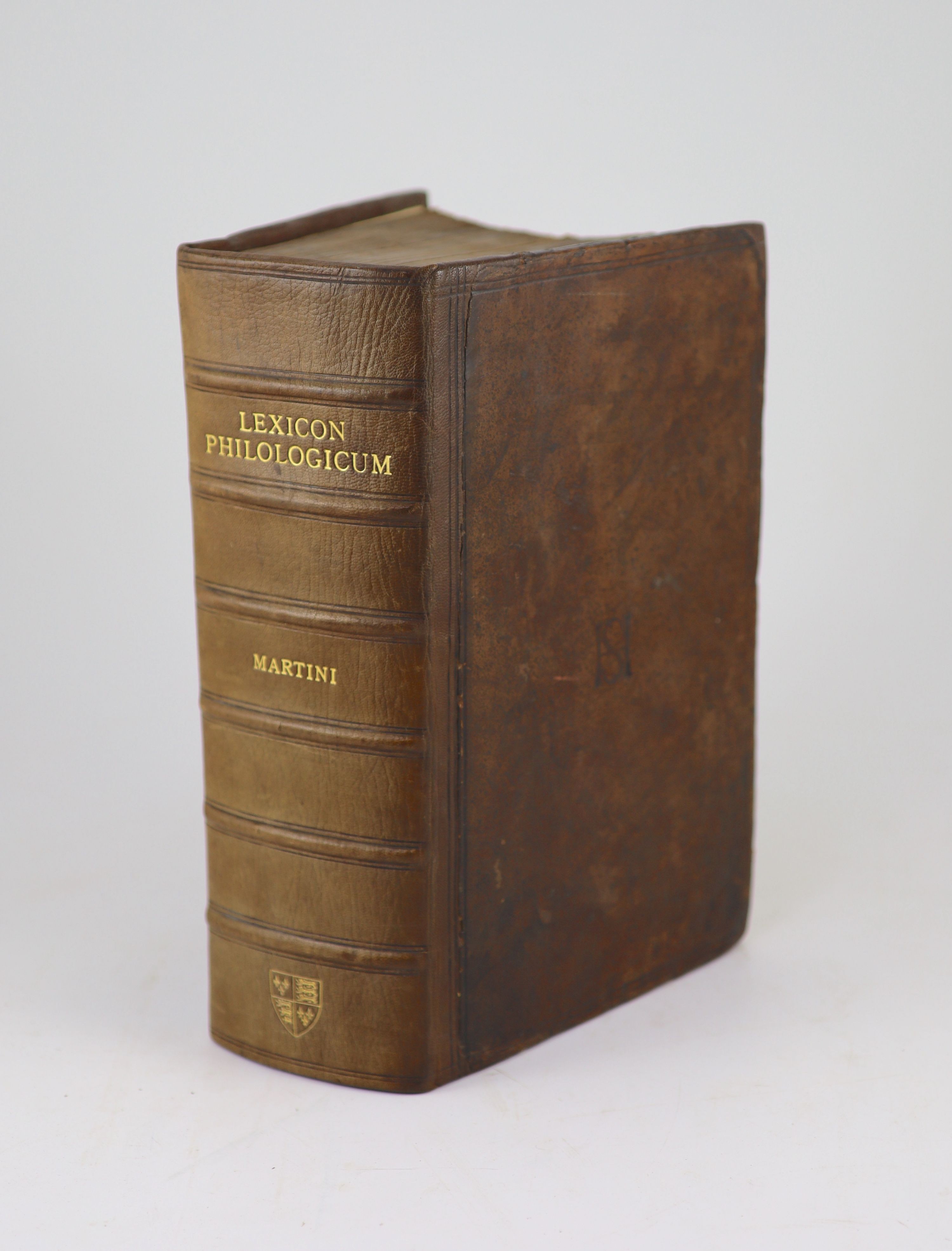 Martini, Matthias - Lexicon Philogicum Praecipue Etymologicum ... old calf, rebacked with gilt-lettered panelled spine, thick folio, Bremen, 1623